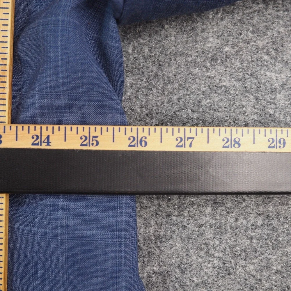 Jos. A. Bank 1905 Blazer Mens 44R Blue Windowpane Wool Stretch Sport Coat Brrr